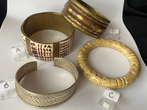 Assorted vintage bangle bracelets. Each sold sepa… - image 10