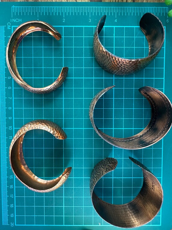 Assorted genuine copper open back cuff bracelet b… - image 10