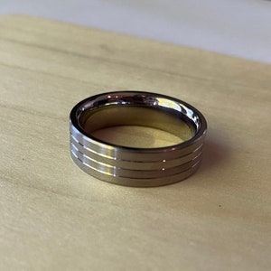 Size 11 Titanium wedding band ring.