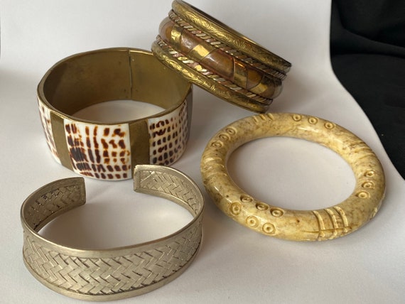 Assorted vintage bangle bracelets. Each sold sepa… - image 1