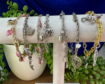 Vintage Charm style fashion bracelets. Each sold separately.