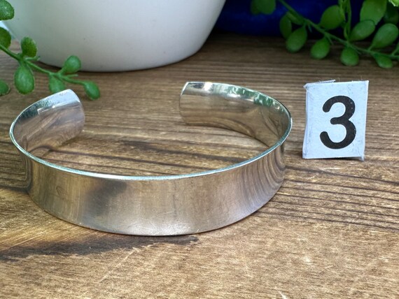 Assorted silver 925 open back cuff bangle bracele… - image 7