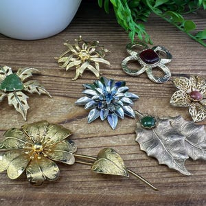 ヴィンテージ メキシカン スターリングシルバー フラワーブローチ