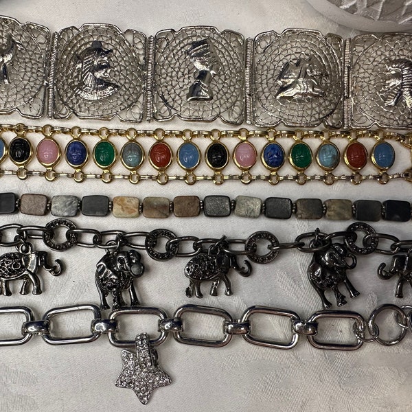 Assorted vintage bracelets