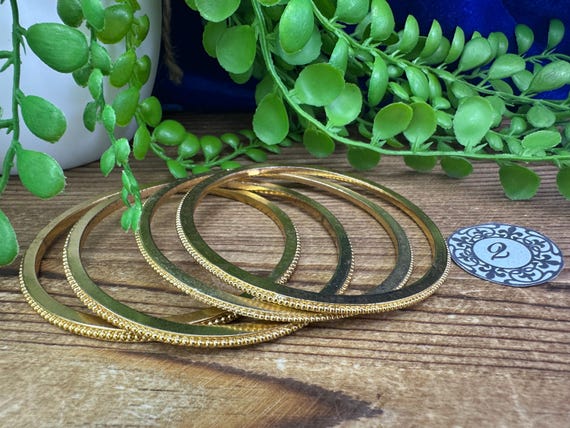 Assorted vintage stackable bangles and bracelets … - image 3