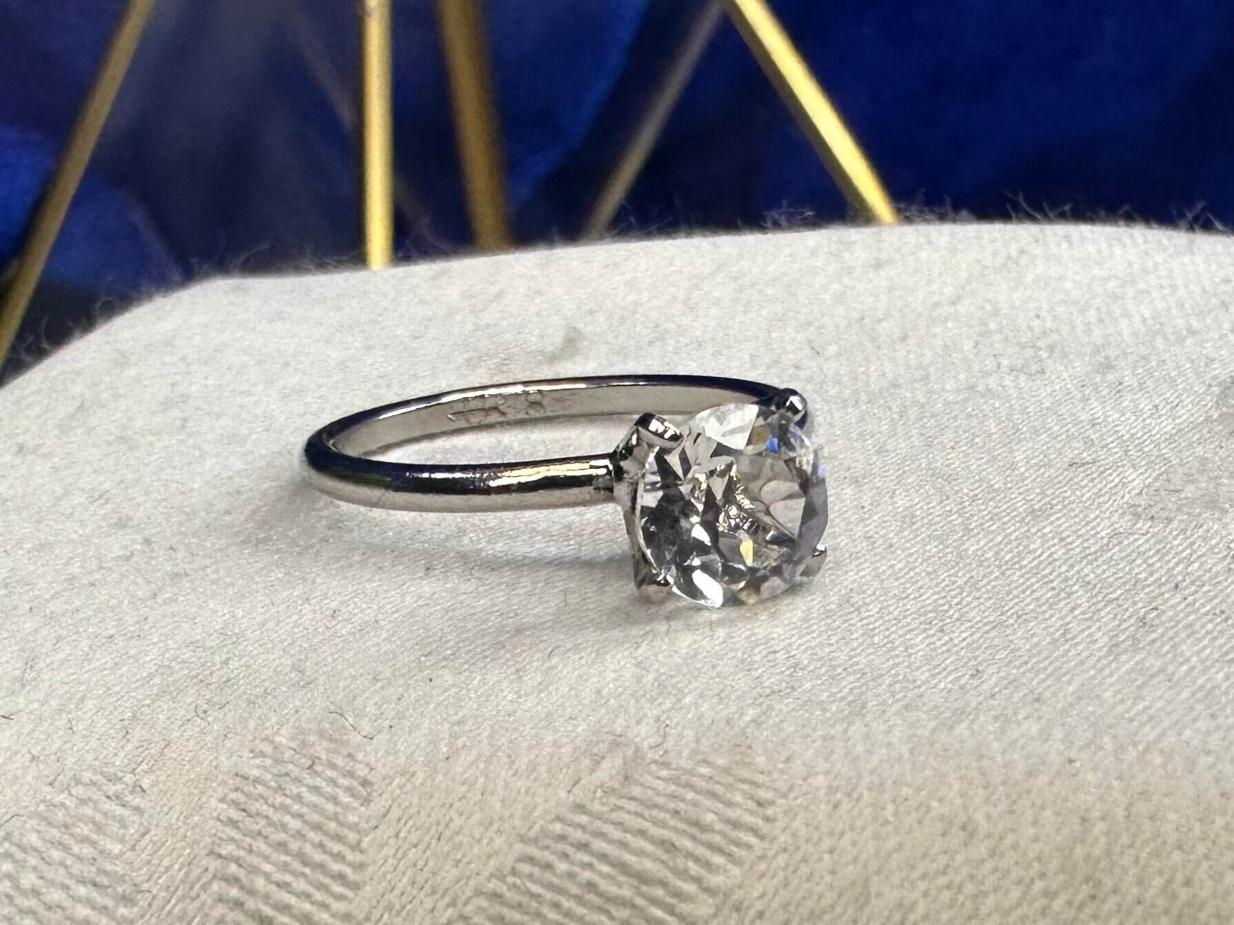 The 1980's Vanderbilt Jewel (cubic zirconia) solitaire ring