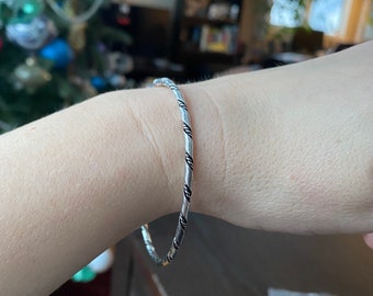 Vintage Silver Bangle Bracelets: Monet, Taxco, WRJ. Each Sold