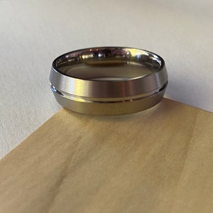 Size 11 Titanium wedding band ring.