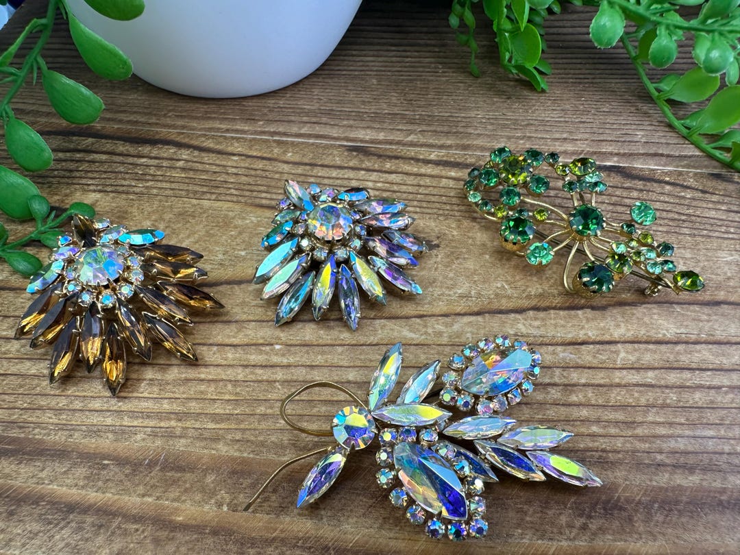 Assorted Vintage Stunning Rhinestone Brooches. Each Sold Separately. - Etsy
