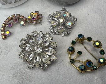 Assorted Vintage brooches. Each sold separately.