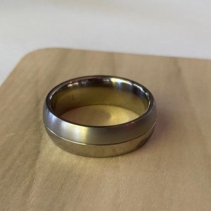 Size 10.5 Titanium wedding band ring.