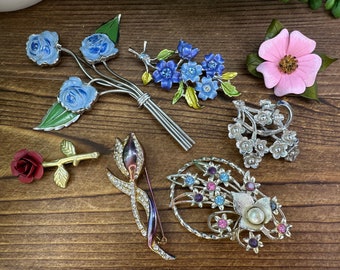 Assorted Vintage Brooches. Each sold separately.