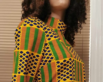 LOU African Print TOP 100% Wax Cotton Fait à la main au Royaume-Uni