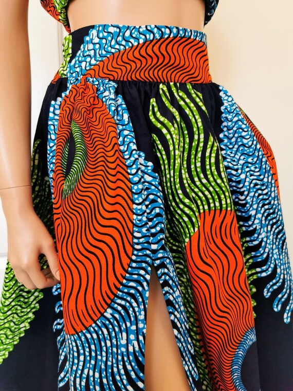 african print maxi skirt uk
