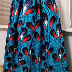 CASSANDRA African Print Full Length / Maxi Skirt 100 % Wax Cotton Handmade UK image 9