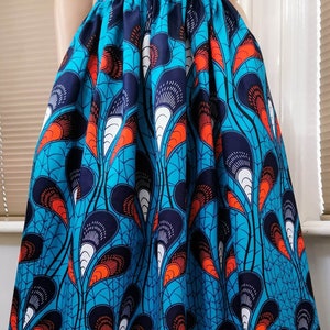CASSANDRA African Print Full Length / Maxi Skirt 100 % Wax Cotton Handmade UK image 5