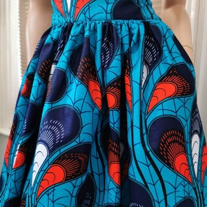 CASSANDRA African Print Full Length / Maxi Skirt 100 % Wax Cotton Handmade UK image 8