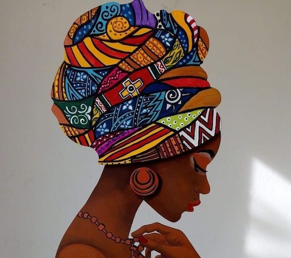 African Print Headwrap / Headscarf / Headband / Turban - 100% wax cotton - Handmade - UK