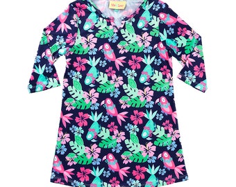 Tropi-Cool Girls Tunic, Girls Cover Up, Pool Cover Up, Tunic, Tropical Tunic