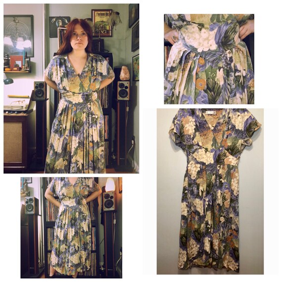 Vintage 1970’s/80’s “St Michaels” Floral Dress. Pl