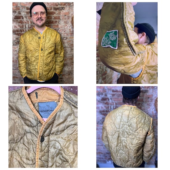 Vintage Military Liner Jacket upcycled - image 1