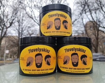 Beard Balm Moisturizer, All Natural Oils and Butters, Beard Growth Stimulant, Healthier Beard, Fuller Beard, Thicker Beard