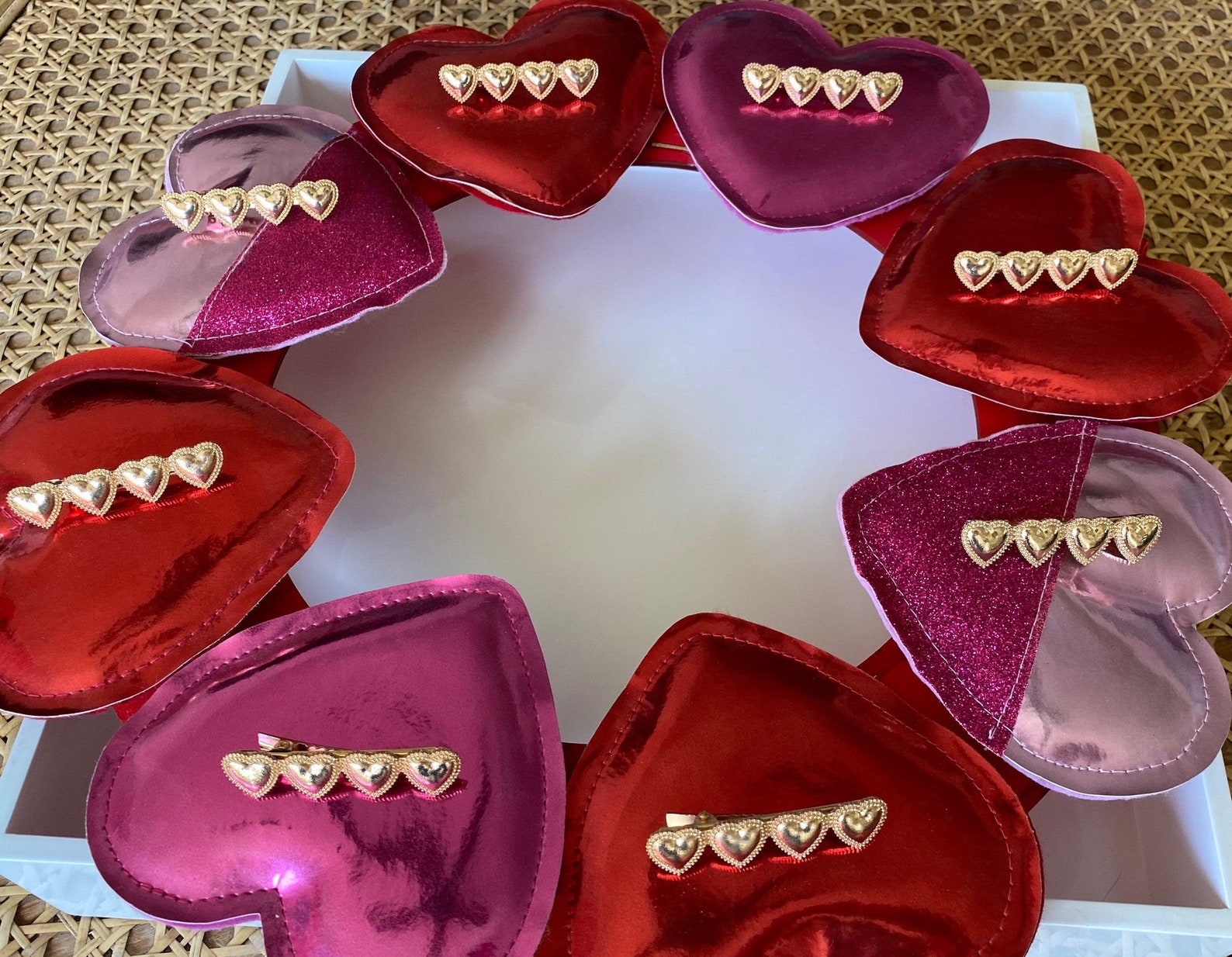 Queen of Hearts Barrette Valentines Day Hair Accessories Etsy