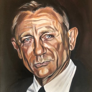 Daniel Craig | Original Oil Painting by James Gordon