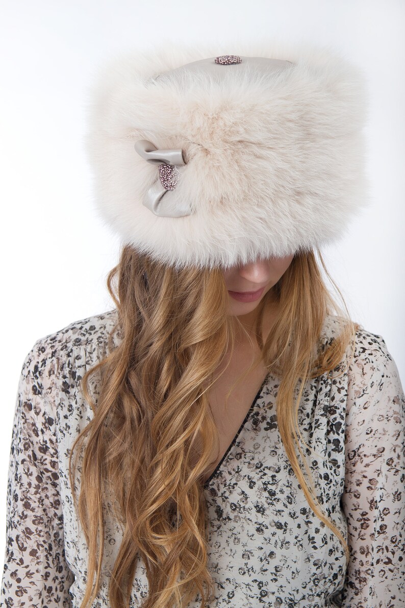 Fur Headband Fluffy Headband Fur Head Wrap White Fur Etsy