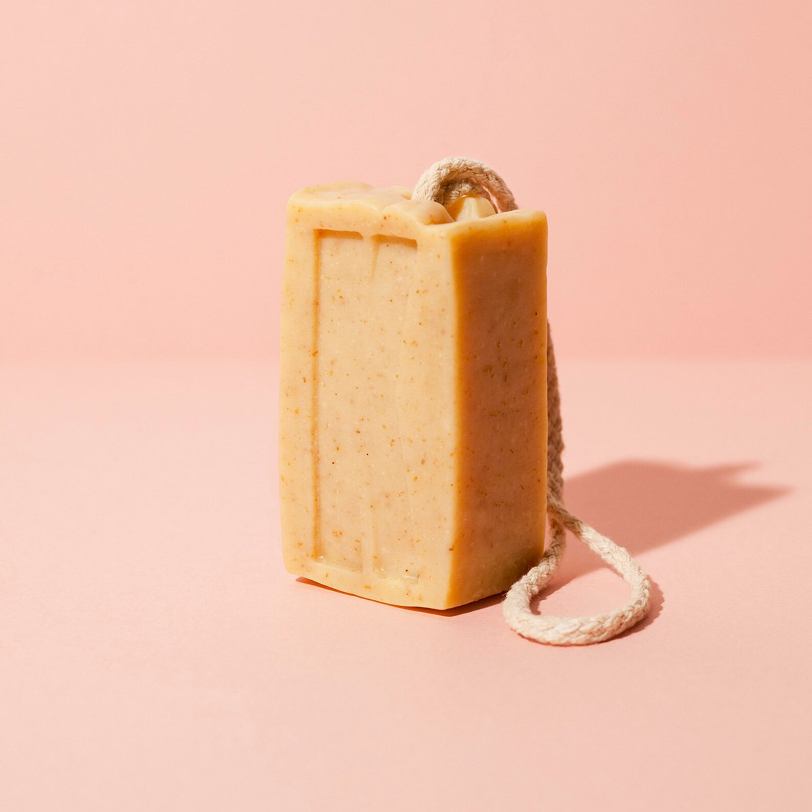 Turmeric Soap on a Rope With Exfoliating Oatmeal Handmade Etsy