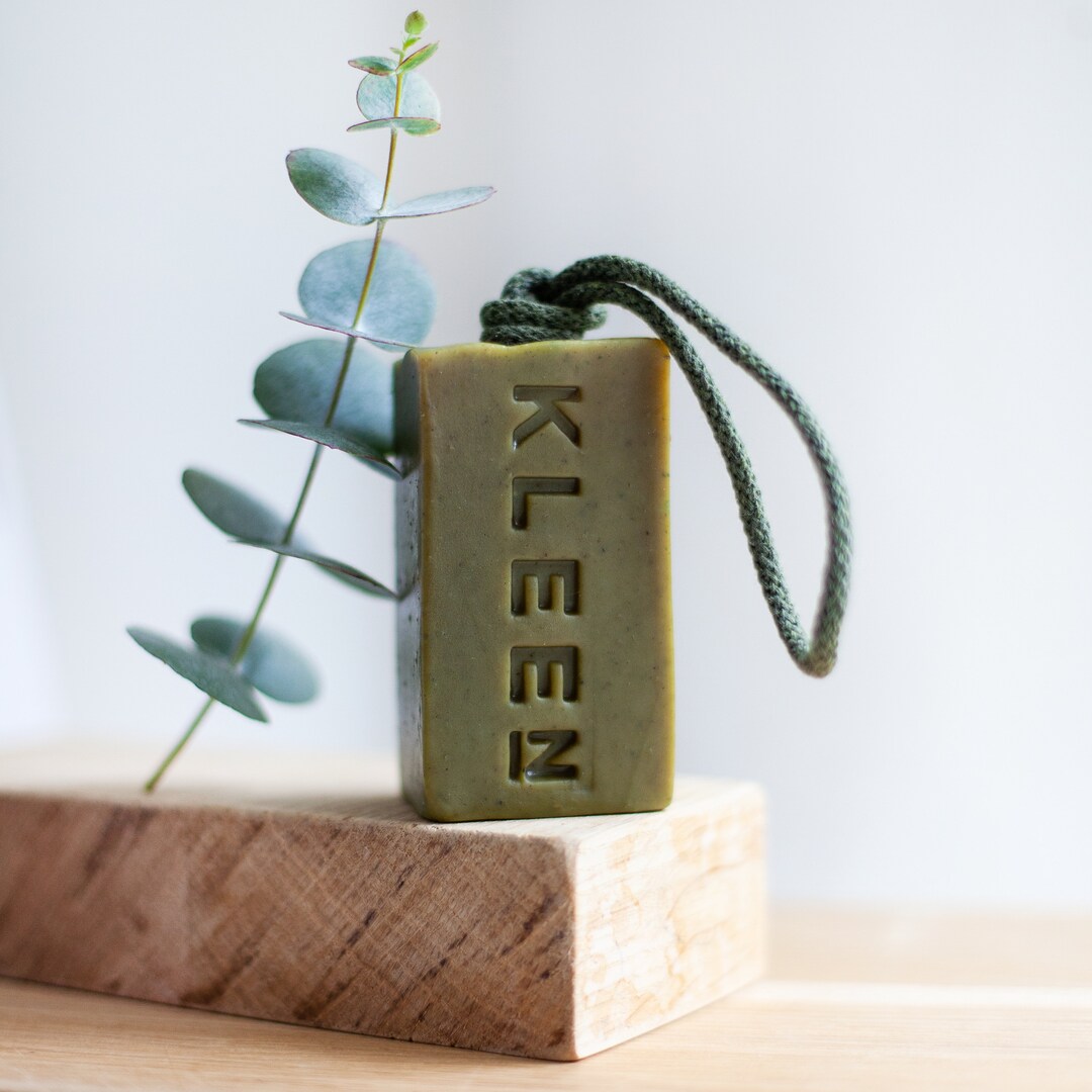 Mint Eucalyptus Soap on a Rope: Vegan Oatmeal Body Scrub - Etsy