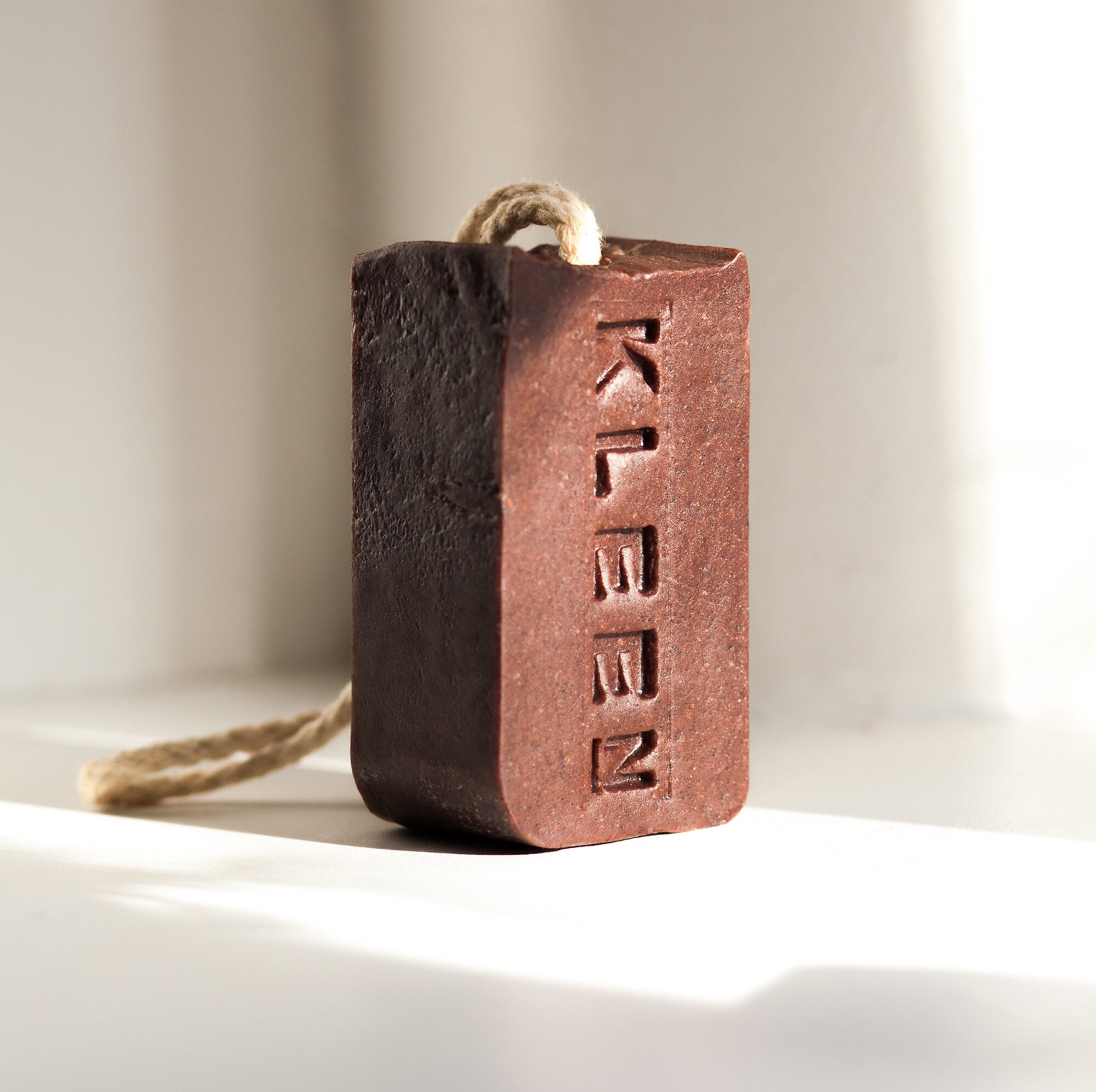Exfoliating Coffee Soap on a Rope with Ginger and Orange Essential Oi…