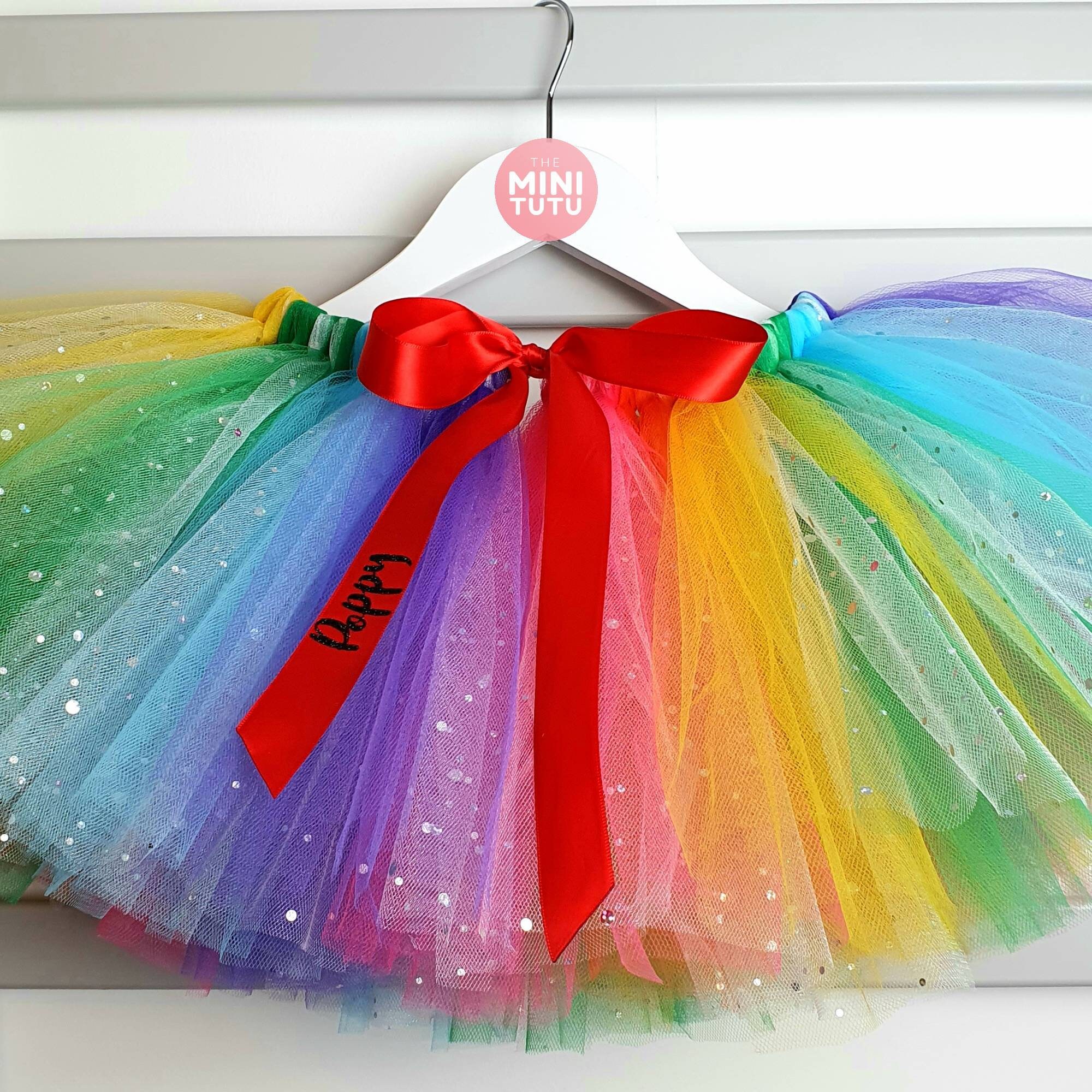 Sparkly Rainbow Tutu Baby Tutu Girl Tutu Party Tutu Etsy
