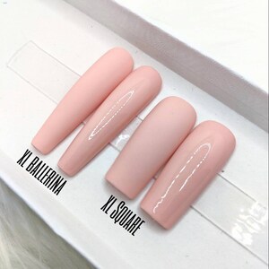 Light Pink Nude Press on Nails Length and Shape Options | Etsy
