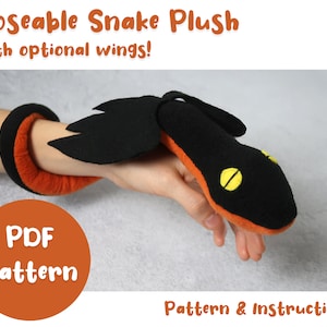 Poseable Snake Plush Pattern