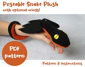 Poseable Snake Plush Pattern