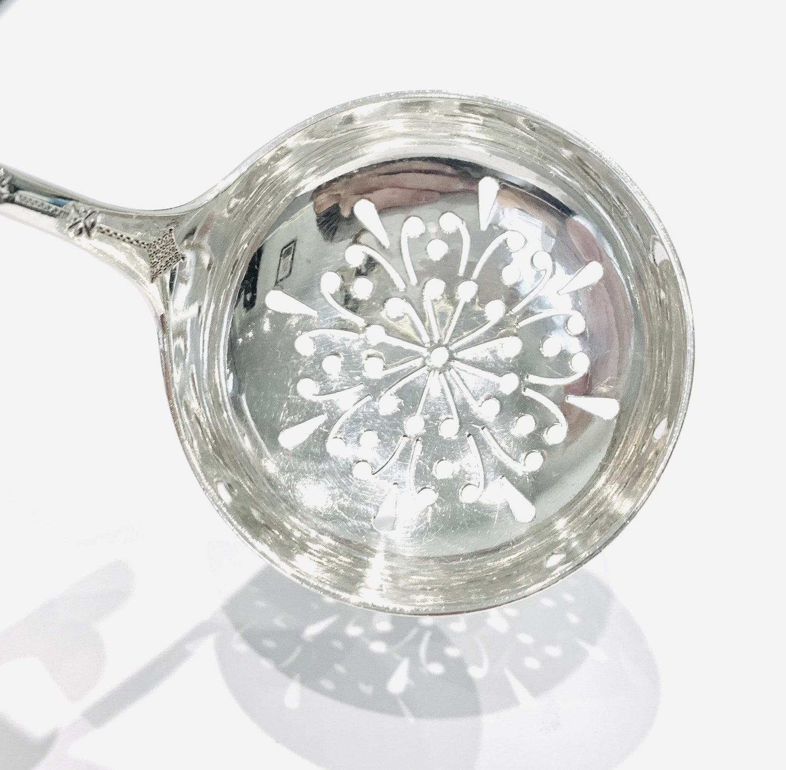 Stunning antique Victorian sterling silver Sugar Sifter spoon Etsy