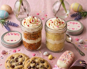 Mason Jar Cakes & Brownies | Cake in a Jar Dessert | Handmade Gourmet Treats | Giftable Desserts