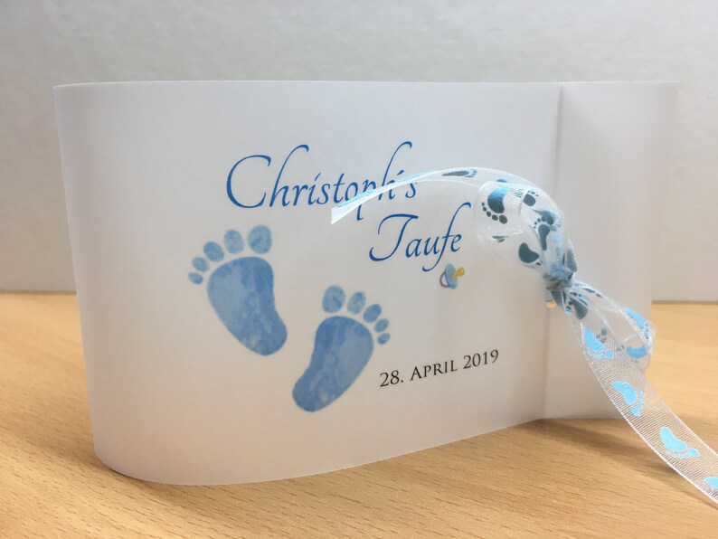 TeaLight Communion Set of 2 Windlight Light Cover Confirmation Confirmation Baptism Baby Feet
