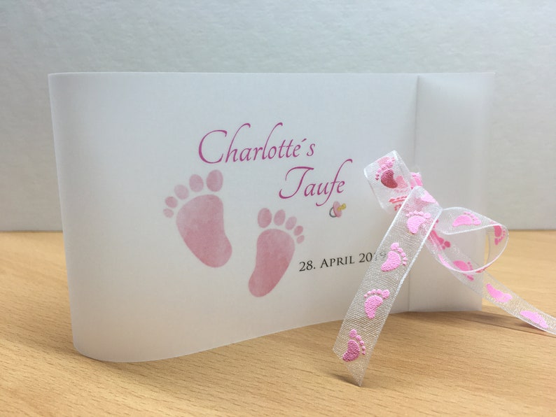 TeaLight Communion Set of 2 Windlight Light Cover Confirmation Confirmation Baptism Baby Feet