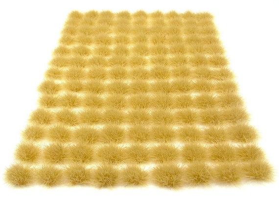 Self adhesive static model scenery x117 Rough grass tufts 6mm 