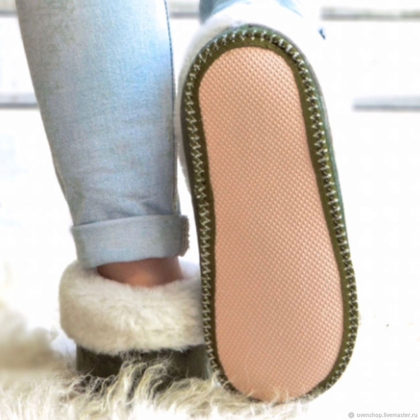 sheep skin house shoes