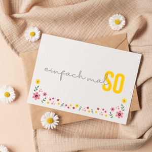 Postkarte | Grußkarte | Blumen | bunt | einfach mal so | floral | Frühling | Sommer | A6 | Für dich | kleine Aufmerksamkeit