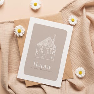 Postkarte | Happy New home | Grüße | Grußkarte | A6 | Postcard