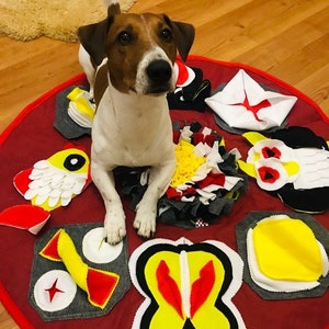 Interactive dog  toys Playing dog mat Handmade pet play mat Snuff mat dog&#39;s 35,5 inches (90 cm) diameter