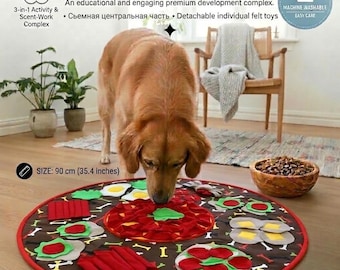 Handmade Dog Snuffle Mat, Food-Themed Foraging Toy, Mental Stimulation Enrichment