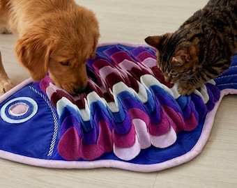 Snuffle Mat for Dogs & Cats "Fish" — Exclusive Design
