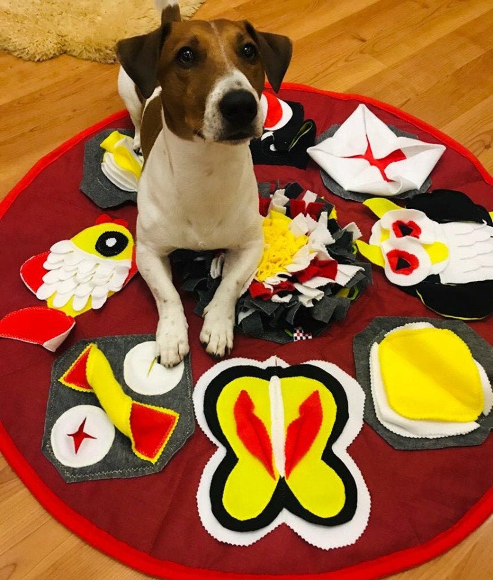 Interactive dog toys Playing dog mat Handmade pet play mat Etsy