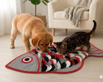 Snuffle Mat for Dogs & Cats "Fish" — Exclusive Design
