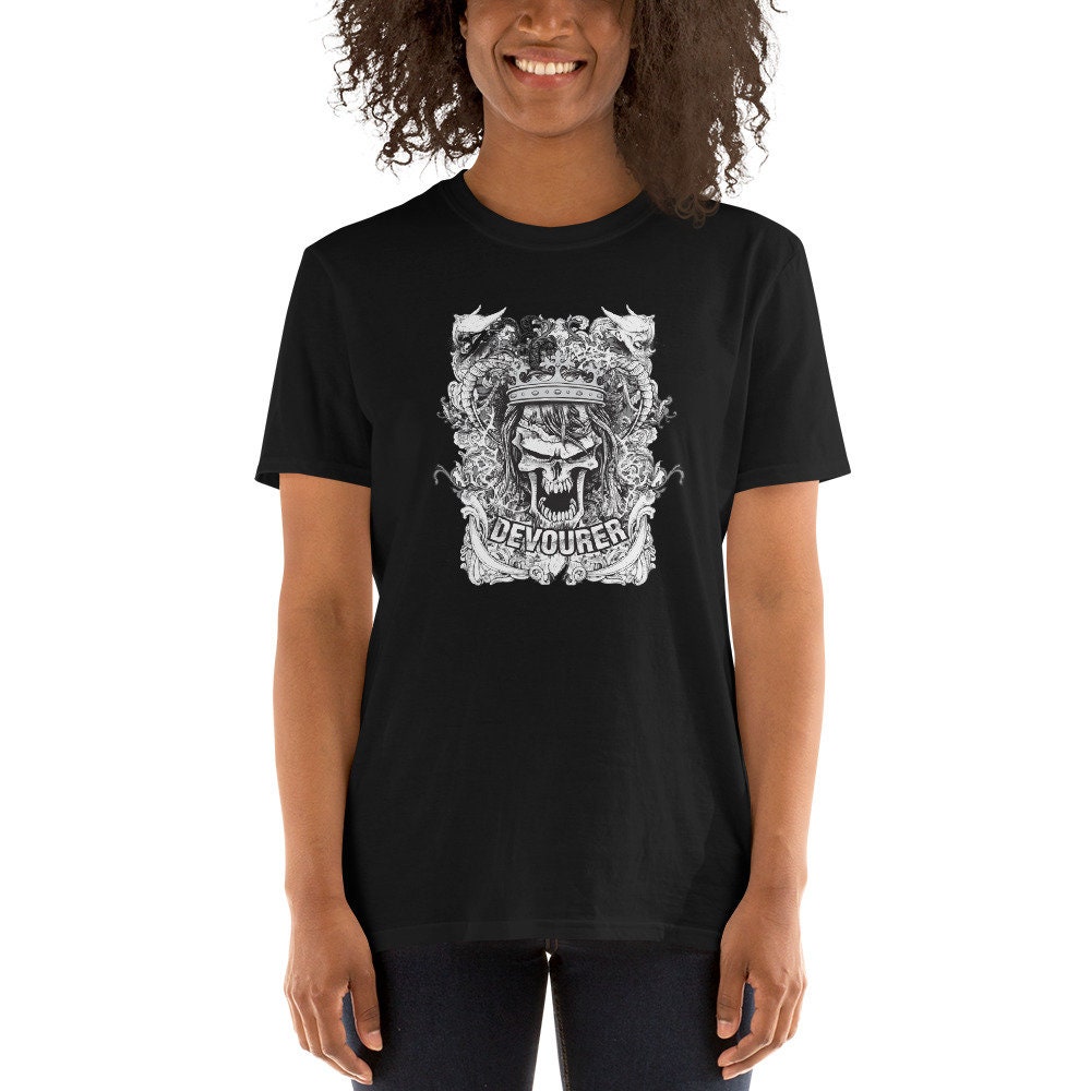 Gothic Shirt Devourer Gothic Skull Shirt Unisex | Etsy